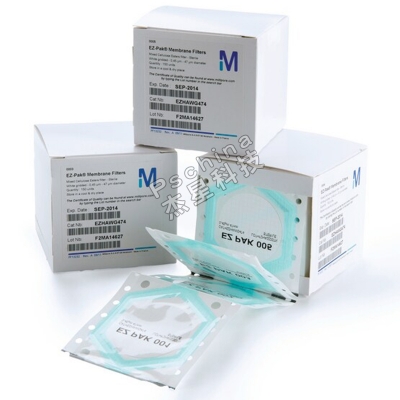 默克Merck|EZ-Pak滤膜,0.45µm50mm黑色网格|4*150片|EZHABG504|MEEZHABG504